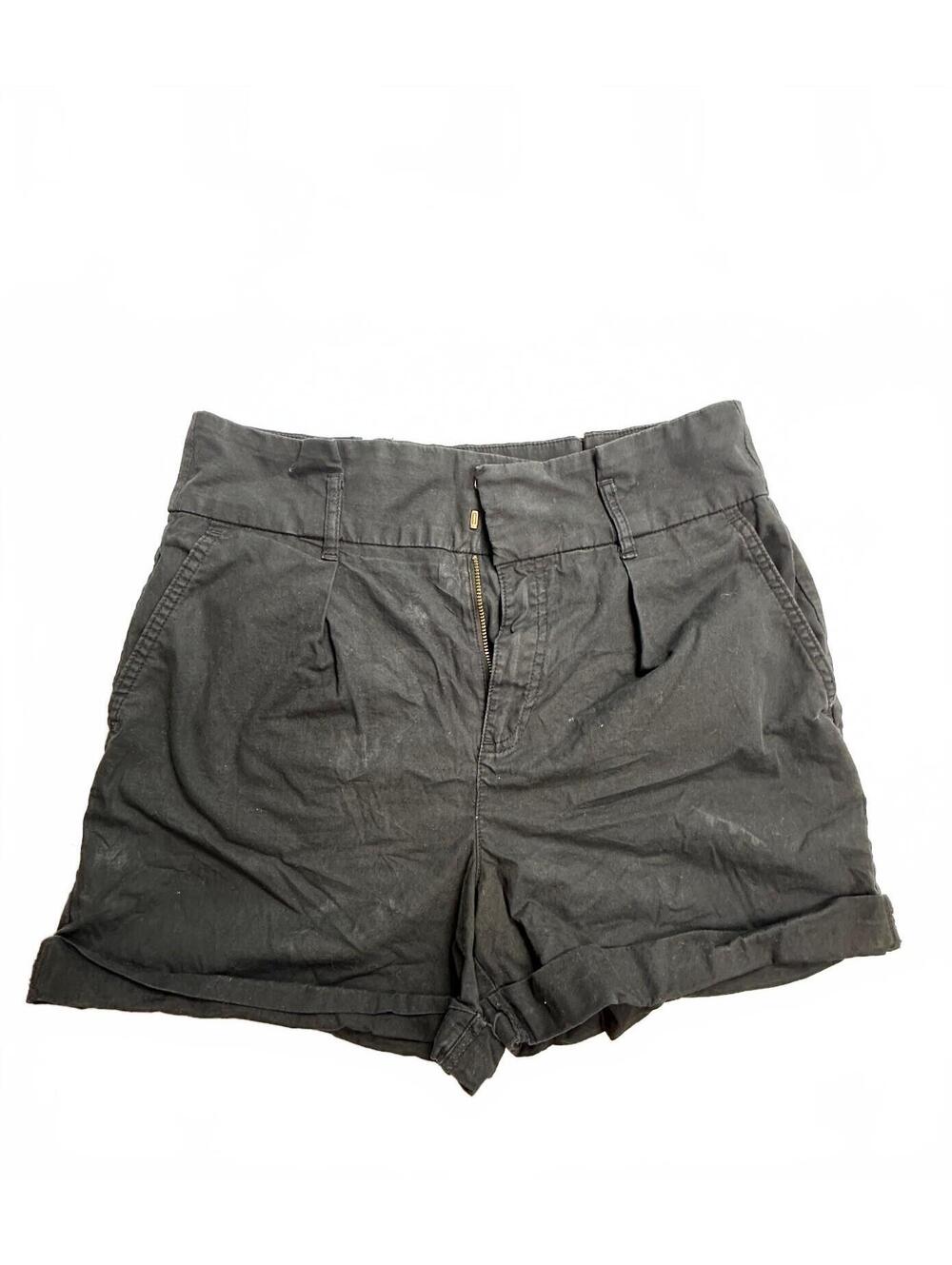 Banana Republic Black 4" Chino Shorts Size 6 Cotton Stretch